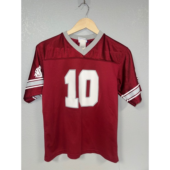 Outerstuff Other - Outerstuff WSU Cougars Youth Football Jersey Crimson Gray NCAA Kids XL 14-16 #10
